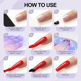 Gel Nail Polish Kit 15 PCS Gel Nail Polishes 36W LED U V Nail Lamp for Nails Soak off Base Coat Top Coat Glossy Matte Top Gel Polish and Nail Manicure Tools Nail Decoration DIY Starter Kit