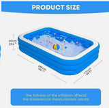 Inflatable Paddling Pool for Kids & Adults - Backyard Swim Centre 260cm