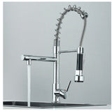 Chrome Kitchen Tap Pull Out Mixer Taps Sink Basin Faucet Vanity 360° Swivel