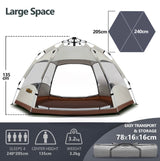 4 Person Camping Tent Beach Shelter Pop Up Instant Shade Dome Outdoor Hiking