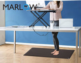 Anti Fatigue Mat Standing Desk Rug - Comfort Foam Cushioned Mat - Non-Slip and Waterproof for Standing Desk, Kitchen, Home Office or Any Floor (51cm x 99cm, Brown)