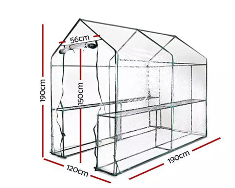 Walk In Greenhouse Garden Green House Flower Plant Shade PVC Storage Tunnel Shed