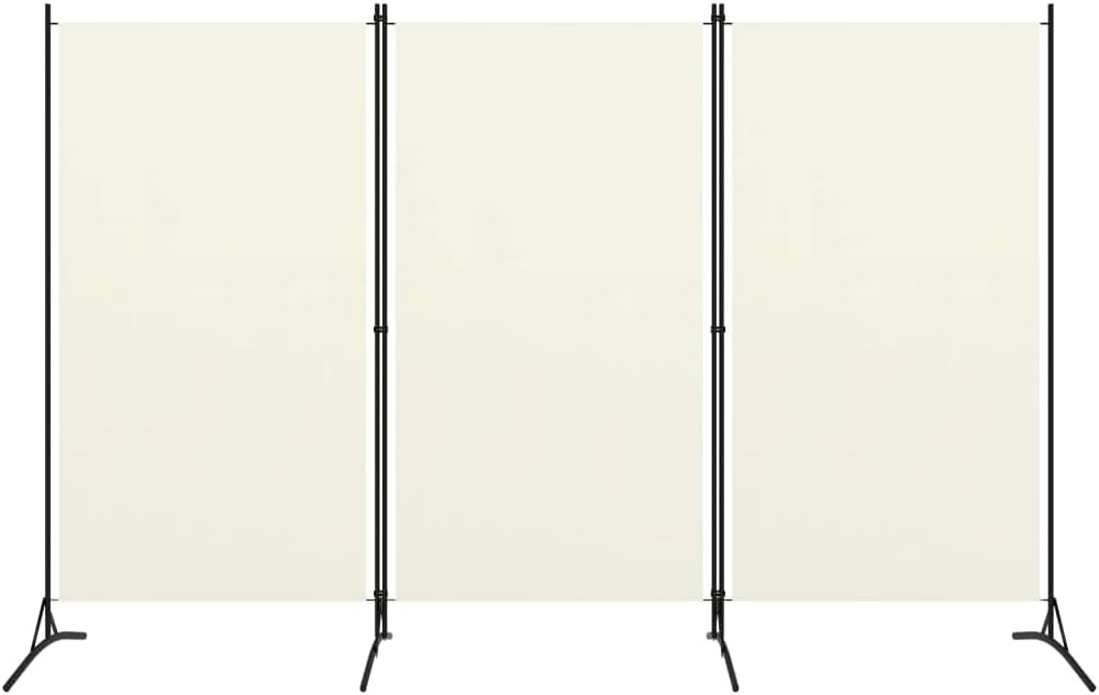 3 Panels Privacy Room Divider Partition Folding Foldable Screen Panel Iron