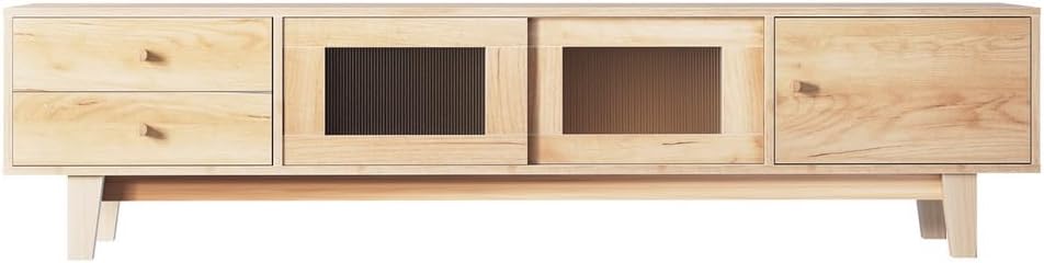 Tv Cabinet Entertainment Unit Stand Storage Drawer Tv Unit 180Cm Pine