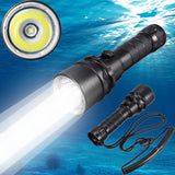 L2 Led Scuba Diving Flashlight Torch Underwater 100M Waterproof Submarine Light Rechargeable Battery and Charger Included