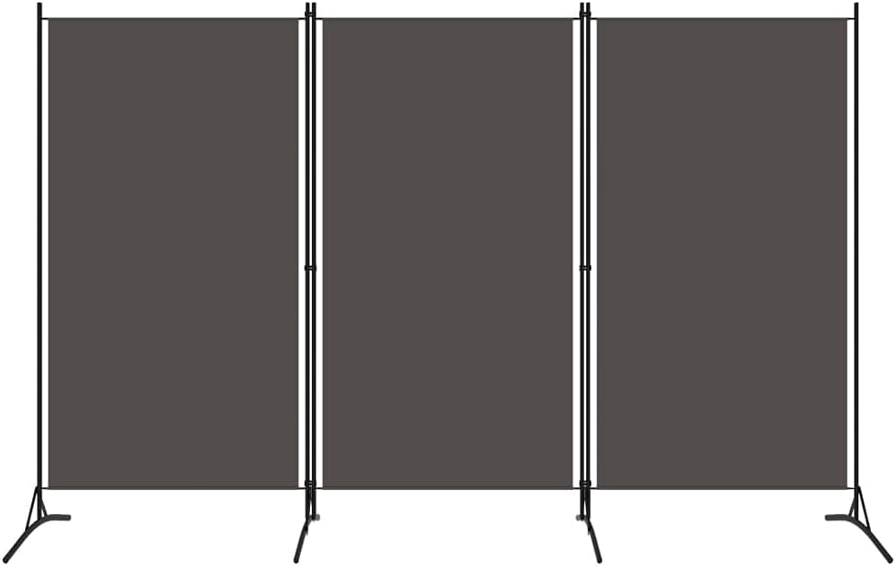 3 Panels Privacy Room Divider Partition Folding Foldable Screen Panel Iron