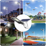 Solar Light 200W Outdoor Garden Street Security Lamp Floodlight Remote Sensor Wall Flood Down Parking Lot Spot Pole Waterproof