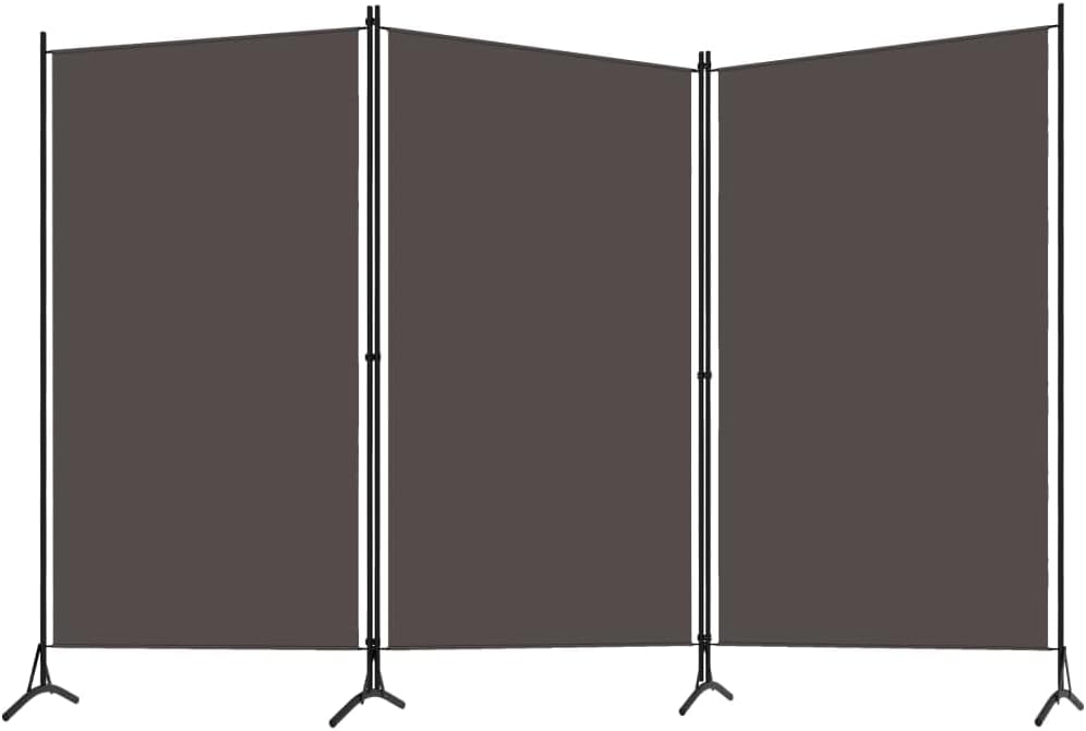 3 Panels Privacy Room Divider Partition Folding Foldable Screen Panel Iron