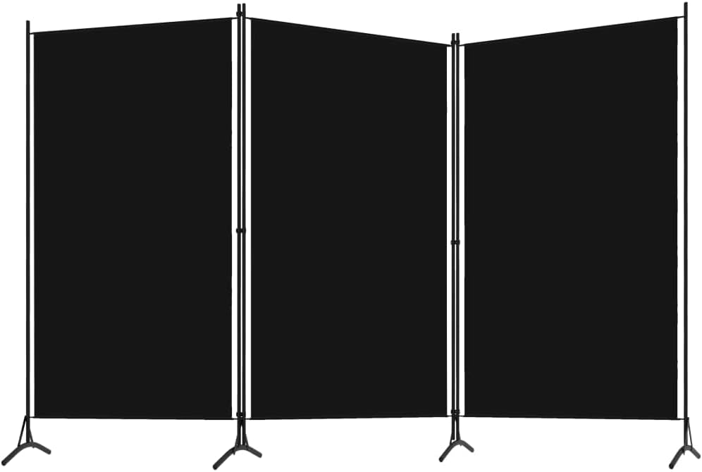 3 Panels Privacy Room Divider Partition Folding Foldable Screen Panel Iron