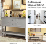 Buffet Sideboard Cabinet Kitchen Cupboard Storage Shelf Hall Entry Side Table