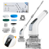 Electric Cleaning Brush Cordless Handheld Shower Scrubber Spin Cleaner Multifunctional Cleaner with 7PCS Heads Bathroom Kitchen