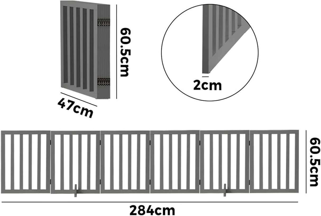 Foldable Dog Gate Wooden Pet Fence