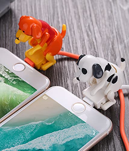 Fast Stray Dog Charging Cable,Portable Funny Hump Dog Charger,Dog Toy Smartphone USB Cable Charger,for iPhone Android Type-C Various Models Phones (White,for Type-C)