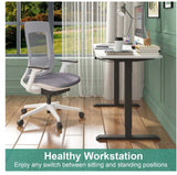 Electric Standing Desk Adjustable Height Sit Stand Workstation white