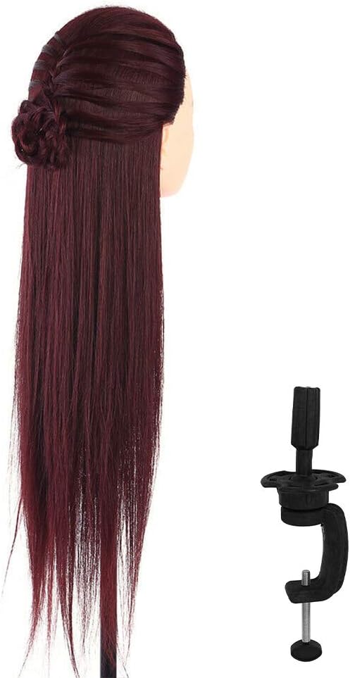 Hair Stylist Hairdressing Mannequin Mannequin Head, for Cosmetology Students Anyone Else To Practice Hair Cutting Designing Braiding