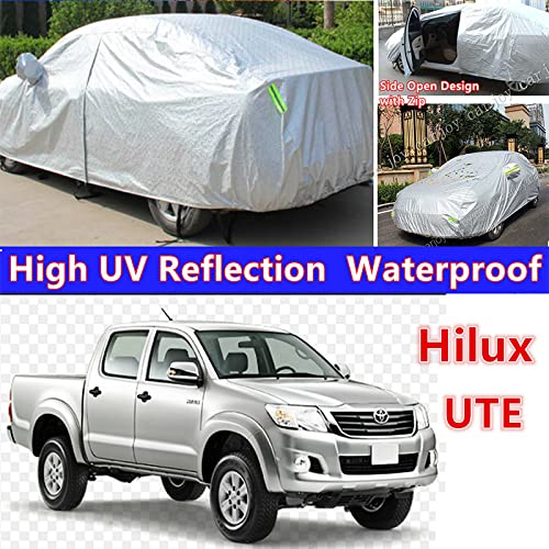 Car Cover Waterproof All Weather SUV Full Car Covers Breathable Outdoor Indoor for Waterproof/Windproof/Dustproof/Scratch Resistant UV Protection Fits up to 213’’(213’’L x 79’’W x 75’’H)