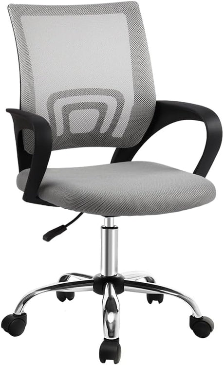 Ergonomic Office Chair Mesh Computer Desk Chairs Height Adjustable Seat with Lumbar Support, High Back and 360°-Swivel Seating for Gaming Room Executive Home