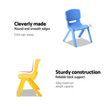 Kids Chair, Children Study Chairs Learning Activity Play Stackable Seat Home Living Room Bedroom Outdoor Furniture, Sturdy Construction Space Saving