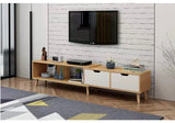 130-178cm Adjustable TV Cabinet Entertainment unit with drawer and storage