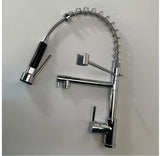 Modern Brass Kitchen Mixer Taps Sink with Pull Down Sprayer Faucet Pull Out Tap