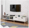 130-178cm Adjustable TV Cabinet Entertainment unit with drawer and storage