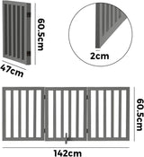 Foldable Dog Gate Wooden Pet Fence