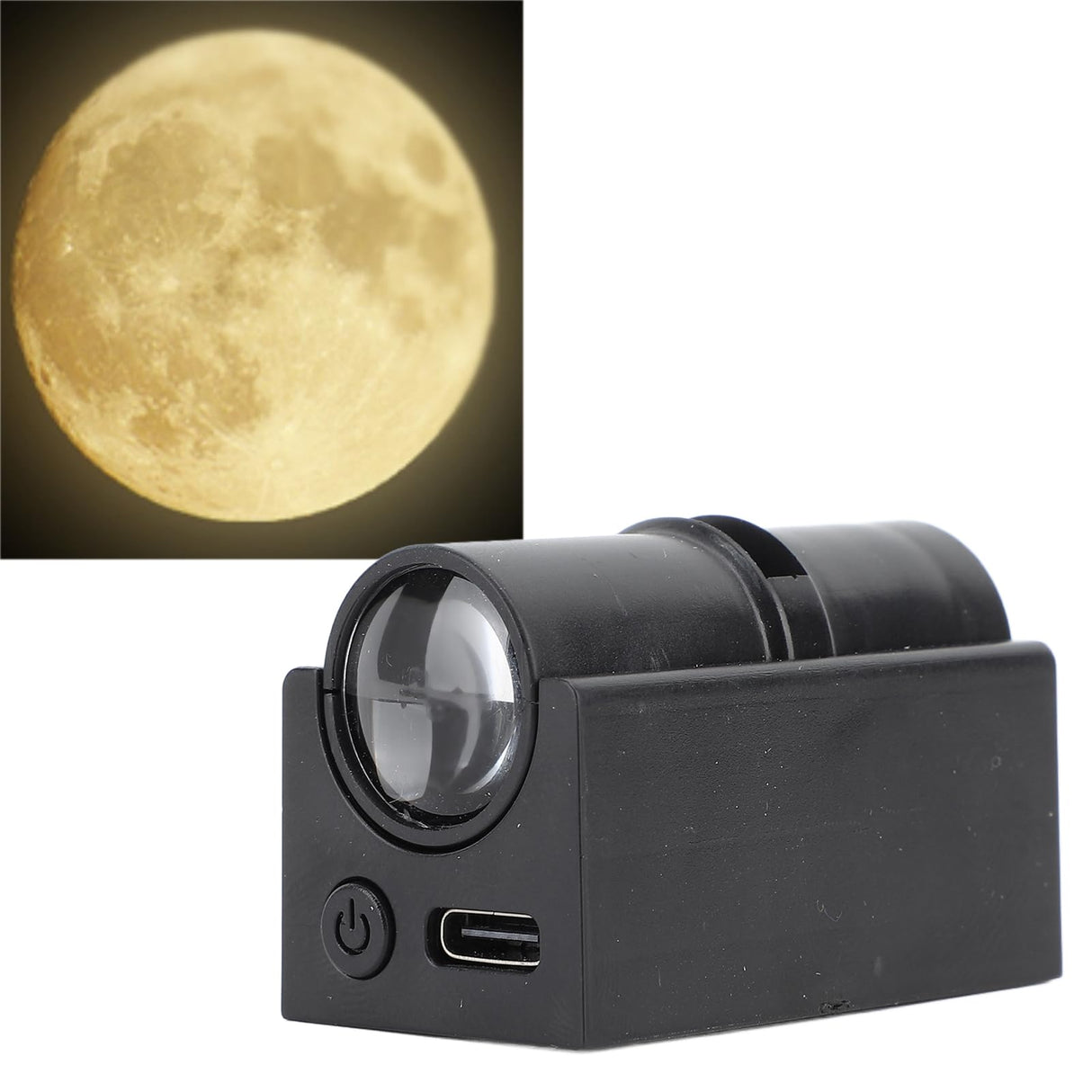 Moon Earth Projector Light, Portable LED Astronomy Moon Lamp Projector Night Light for Bedroom, with USB Rechargeable, for Kids Adults Romantic Ambiance Creation