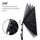 2500W Softbox Photography Lighting, Continuous Softbox Lighting Kit 20"X28" Professional Photo Studio Equipment with 2M Adjustable Stand and Boom Arm Hairlight for Video Filming Portraits(3 Pack)