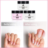 3 PCS Acrylic Powder Clear-Pink-White 20g MAGIC ARMOR Professional Acrylic Nail Powder System for Acrylic Nails Extension 3D Nail Art Polymer Powder Acrylic Powder for Acrylic Liquid Long Lasting