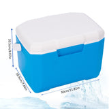 Small Cool Box for Food and Drinks - 6l Portable Cooler Box for Picnic, Lightweight Long-Lasting Ice Box with Handle, Leakproof Freezer Box, Cooler Bag Box for BBQ Camping Travel