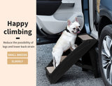 Indoor Foldable Dog Steps for Bed Couch Sofa Car Black, Pet Stairs for Small to Medium Dogs & Cats 76kg Load, Dog Ramp Step for SUV Car, Dog Ladder 50cm Height