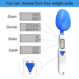 Digital Kitchen Food Scale,Electronic Measuring Spoon LCD Display Kitchen Spoon Scale 500g/0.1g Electronic Measuring Spoon Scales with 3 Detachable Weighing Spoon for Coffee Beans,Milk,Tea,Flour,Oil