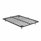 Floating Bed Frame Double Size with LED Light, Metal Platform Double Bed, No Box Spring Needed, Easy to Assemble