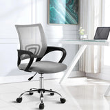 Ergonomic Office Chair Mesh Computer Desk Chairs Height Adjustable Seat with Lumbar Support, High Back and 360°-Swivel Seating for Gaming Room Executive Home