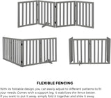 Foldable Dog Gate Wooden Pet Fence