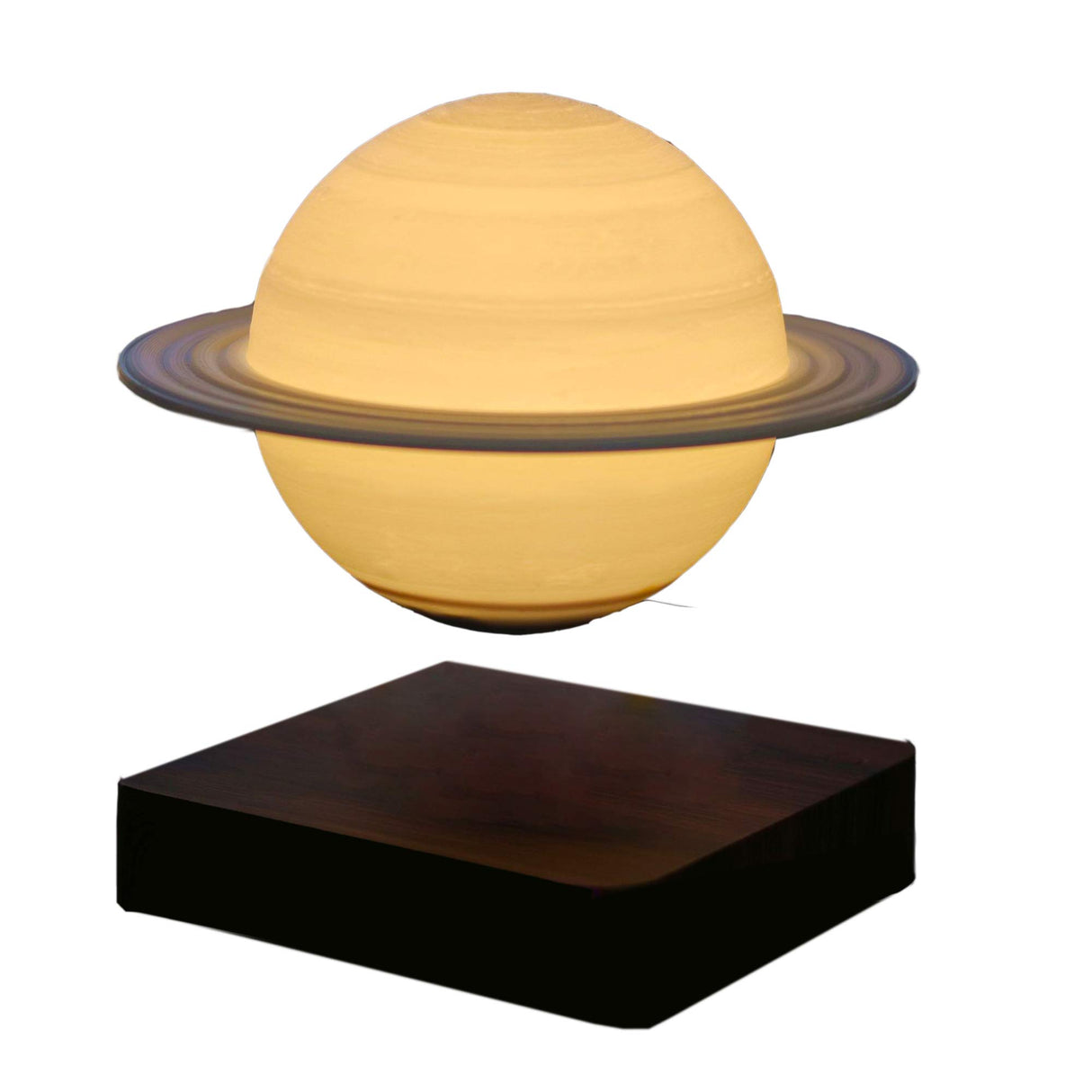 Night Light Moon Light Magnetic Floating Planet Lamp Interior 3D Print LED Bedside Nursing Creative Gift Table Lamp (17cm Saturn)