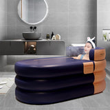 Foldable Portable Inflatable Bathtub with Rechargeable Wireless Inflation Pump, Comfortable Shower Stall Soaking Bath Tub for Adult, Separate Family Bathroom SPA Tub with Novel Design