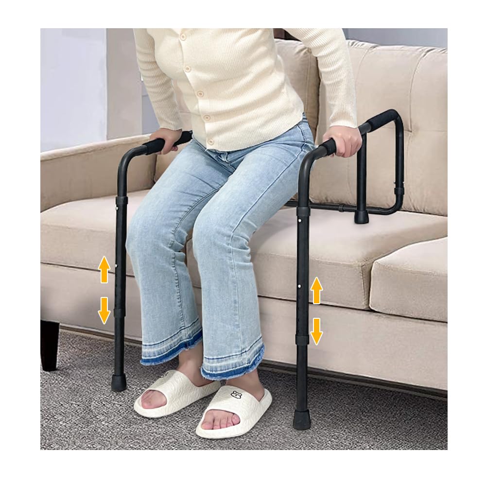 Chair Lift Assist Devices for Seniors Elderly Couch Rail Standing Aids Helper Medical Chair Lift Handicap Couch Cane Mobility Aids for Standing Up Frame Disabled Adjustable Couch Grab Bar