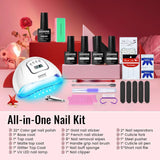 Gel Nail Polish Kit with U V Light 32 Colors Gel Polish Nail Kit Soak Off Gel Nail Set Manicure Tools Nail Gel Kit Gifts for Women