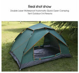 Waterproof Automatic Quick Open Camping Outdoor Tent UV Protection 3-4 Persons