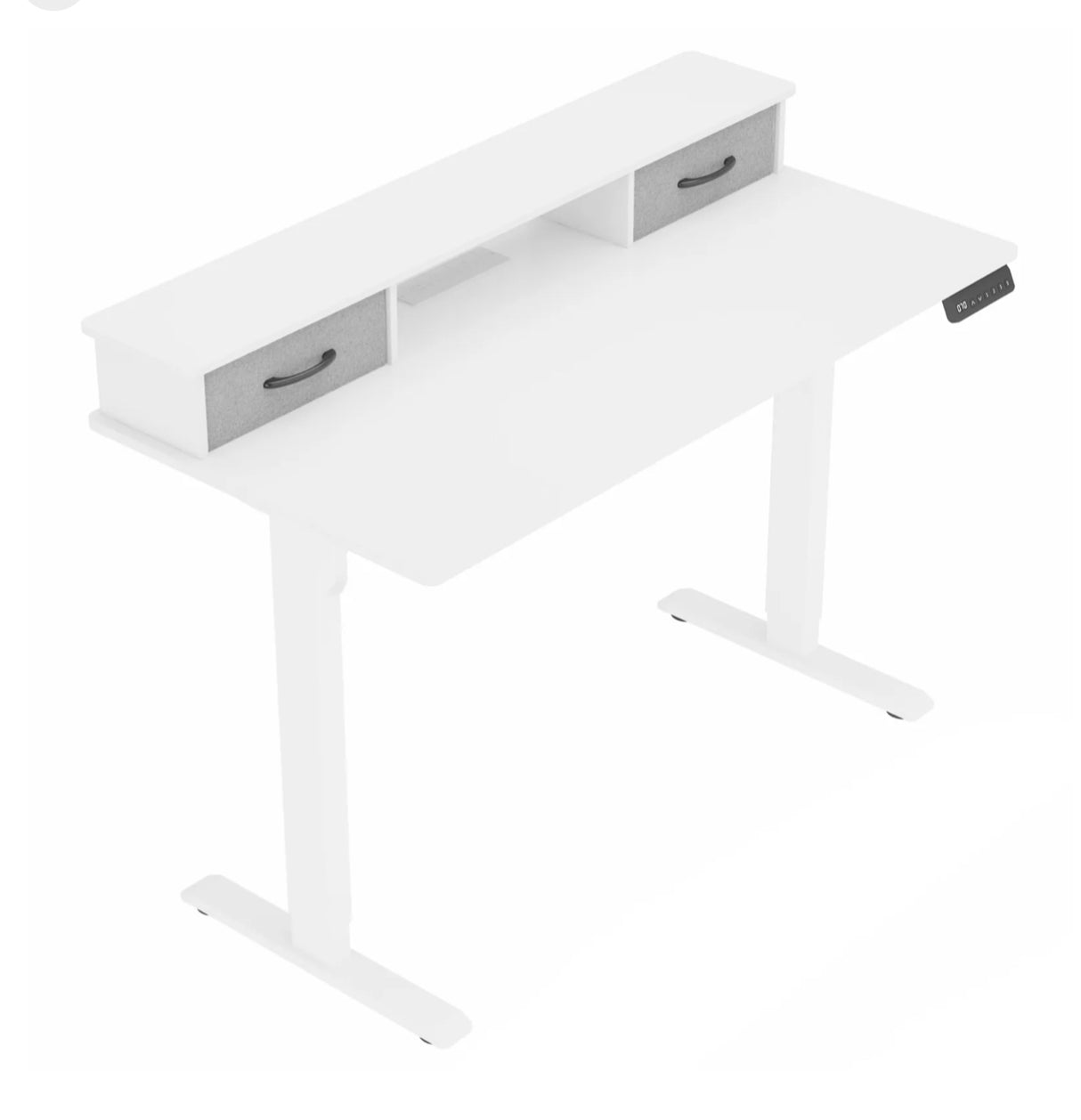 Electric Standing Desk Adjustable Height Sit Stand Table 120cm White