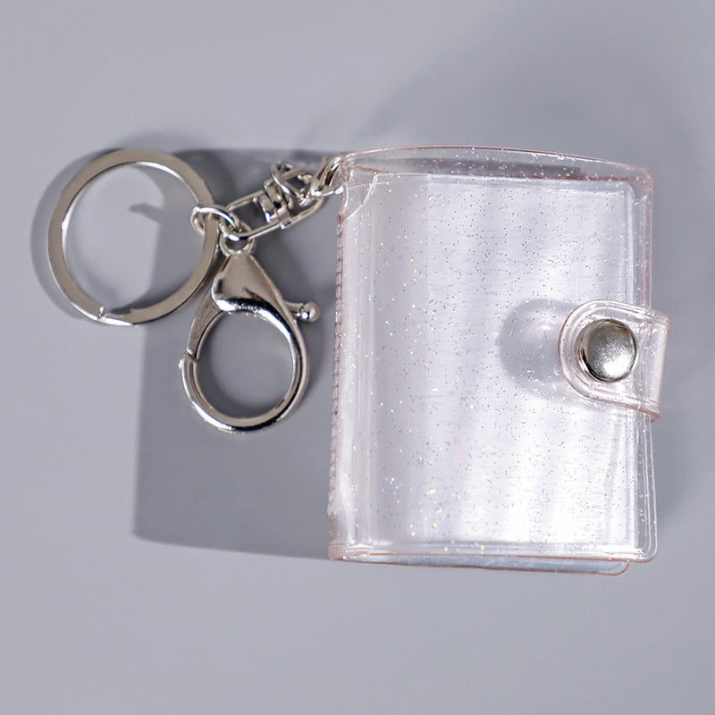 Mini Photo Album Keychain Pocket Interstitial Photo Album ID Photo