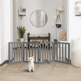 Foldable Dog Gate Wooden Pet Fence