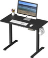 Electric Height Adjustable Sit Stand Desk with Hanging Hooks and Cable Management, 100 x 55 cm