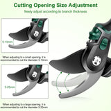 Garden Pruners, Pruning Shears for Gardening Heavy Duty with Grade High Carbon Steel, Best Bypass Pruner Garden Shears Professional Gardening Tools