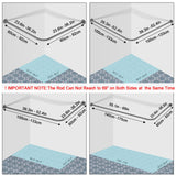 Stretchable 304 Stainless L Shaped Bathroom Bathtub Corner Shower Curtain Rod Rack (70-100cm X 70-100cm), Drill Free Install, for Bathroom, Clothing Store, Private space