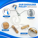 Shoulder Pulley for Physical Therapy Exercises - Metal Bracket Door Attachment