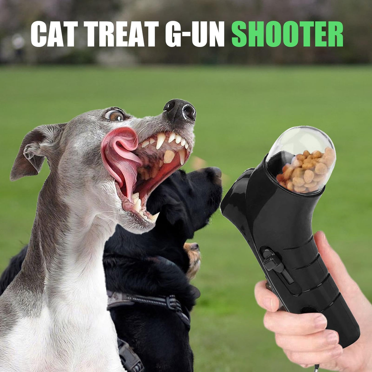 Cat Treat Guns, Cat Treat Guns Shooter, Pet Treat Launchers for Cat Dog, Cat Treat Shooter Interactive Training Toy, Handheld Pet Feeding Toys for Dog Cat Exercise Training