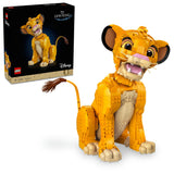 LEGO ǀ Disney Young Simba The Lion King, Collectible Animal Figure Building Set for Adults, Nostalgic Movie Memorabilia for Women, Men, and Fans 43247