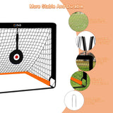 Hitish Kids Soccer Goals for Backyard, Portable Pop Up Soccer Nets with Carrying Bag, Toddler Goal Training Equipment with Ball, Agility Ladder, Cones and Target, Soccer Practice Set for Outdoor